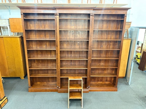 Large shelf, bookcase, book wall, library shelf, vintage