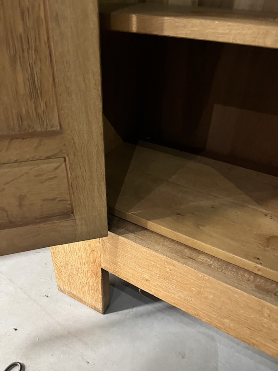 Vintage Brutalist Spanish Cabinet 1960s 1970s – Sideboard, Wood (photo 6 of 9)
