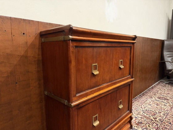 Original Globe Wernicke Filing Cabinet – Wood, Brass (photo 5 of 11)