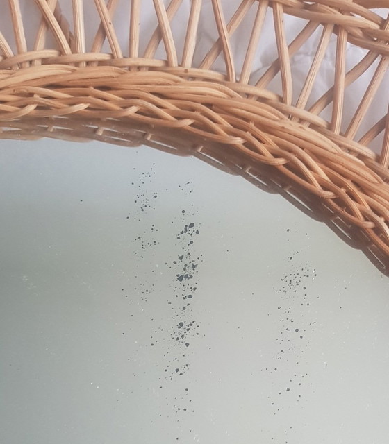 Image 1 of Wicker Mirror, 1960S