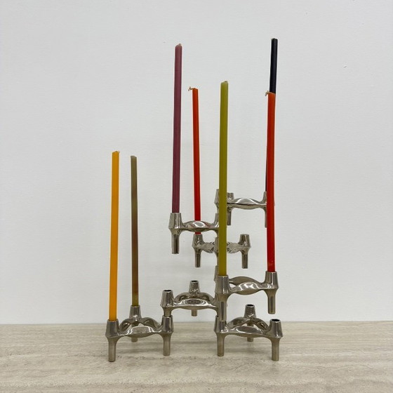 Image 1 of Grand chandelier XL de Fritz Nagel et Ceasar Stoffi, fabriqué par BMF dans les années 1960.