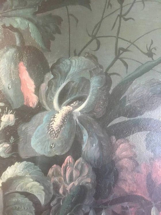 Bouquet di fiori e frutta su un tavolo, composizione su tela 100x120. – Dipinti e disegni, Wood, Canvas (photo 9 of 15)