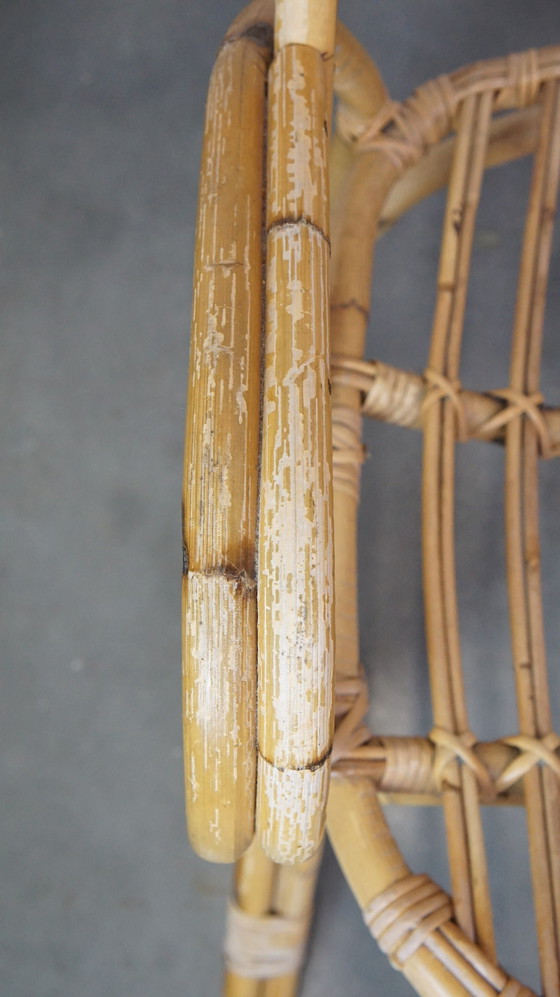 Image 1 of 4 X Rotan Dining/ Lounge Chair Met Armleuningen