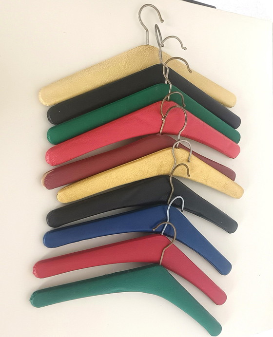 Image 1 of 10 Fifties Colored Coat hangers