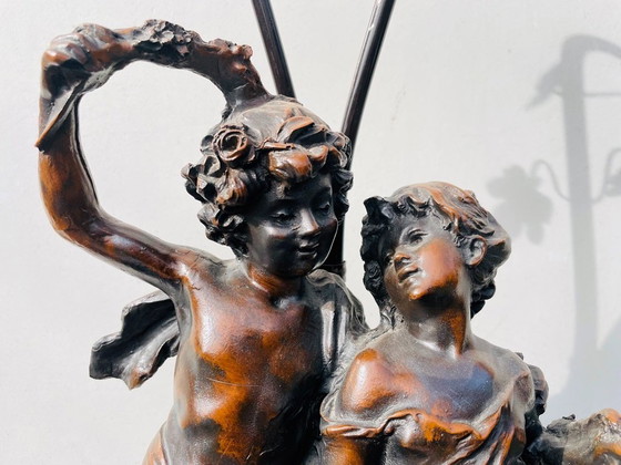 Image 1 of Lampada in stile Art Nouveau del 1900 secondo Auguste Moreau