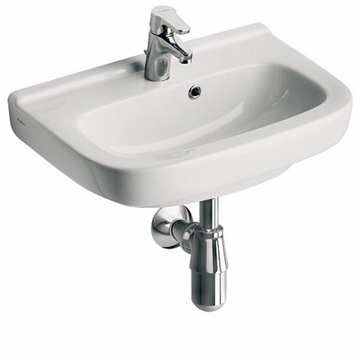 Nouveau, Geberit 300 Basic avec robinet/siphon (!) – kaptafels, Ceramic