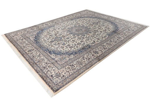 Tappeto persiano Nain 12 La 4,10 x 3,05 Tappeto orientale fine n. 1146