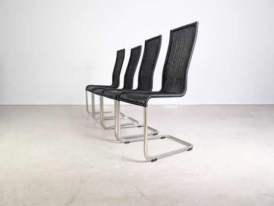 Image 1 of Original 4-piece set of Tecta cantilever chairs B20 Jean Prouve, black
