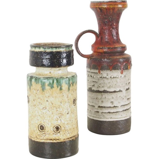 Paire de vases en céramique vintage, Belgique