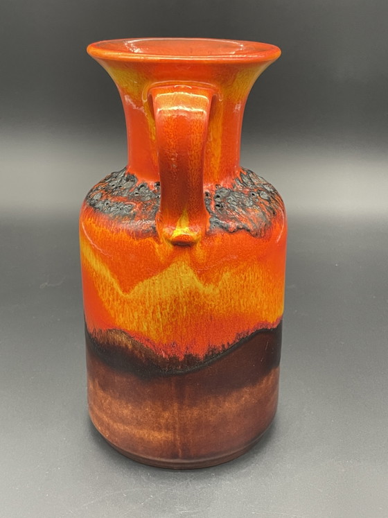 Jasba Fat Lava Vaas met oor N 602/12-25, jaren 70 – Vazen, Ceramic (photo 3 of 8)