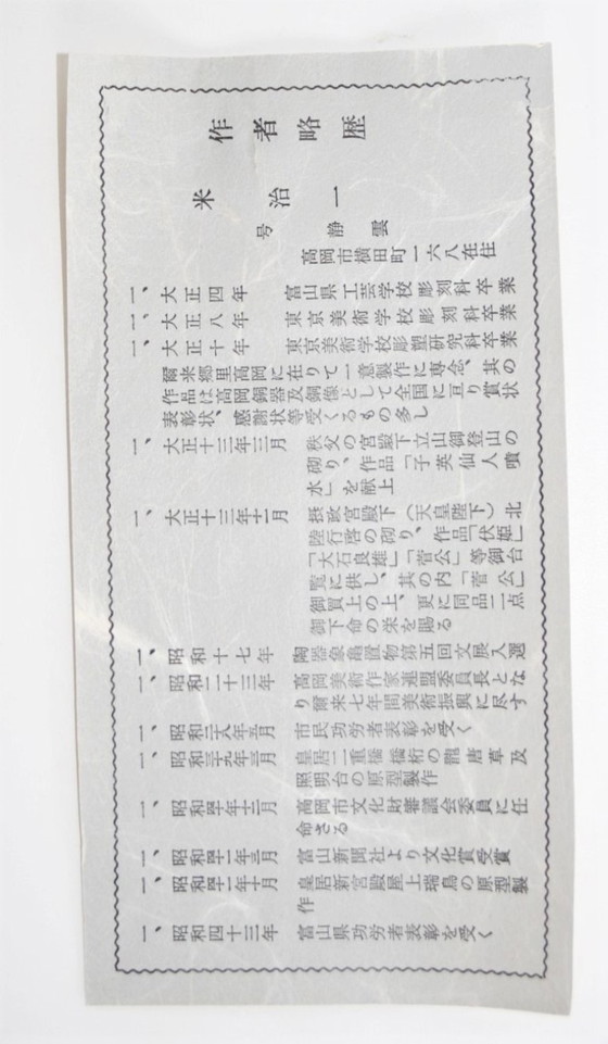 Image 1 of Kome Jiichi (Japon 1896-1985) paon en bronze