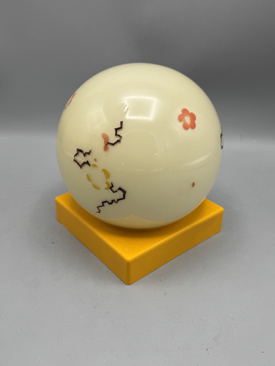 Image 1 of Tafellamp met bloemendecor