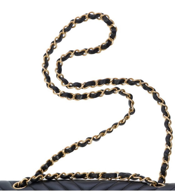 Image 1 of Borsa CHANEL Timeless/Classique en Cuir Noir - 103310