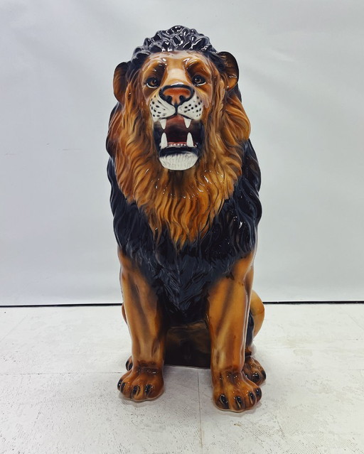 Statue de lion en céramique XL