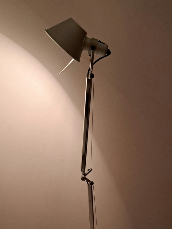 Image 1 of Artemide Tolomeo Terra vloerlamp zilver – iconische Italiaanse designlamp – in uitstekende staat