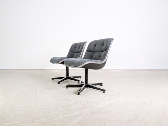 Image 1 of Ensemble de 2 fauteuils de direction Charles Pollock, Knoll International