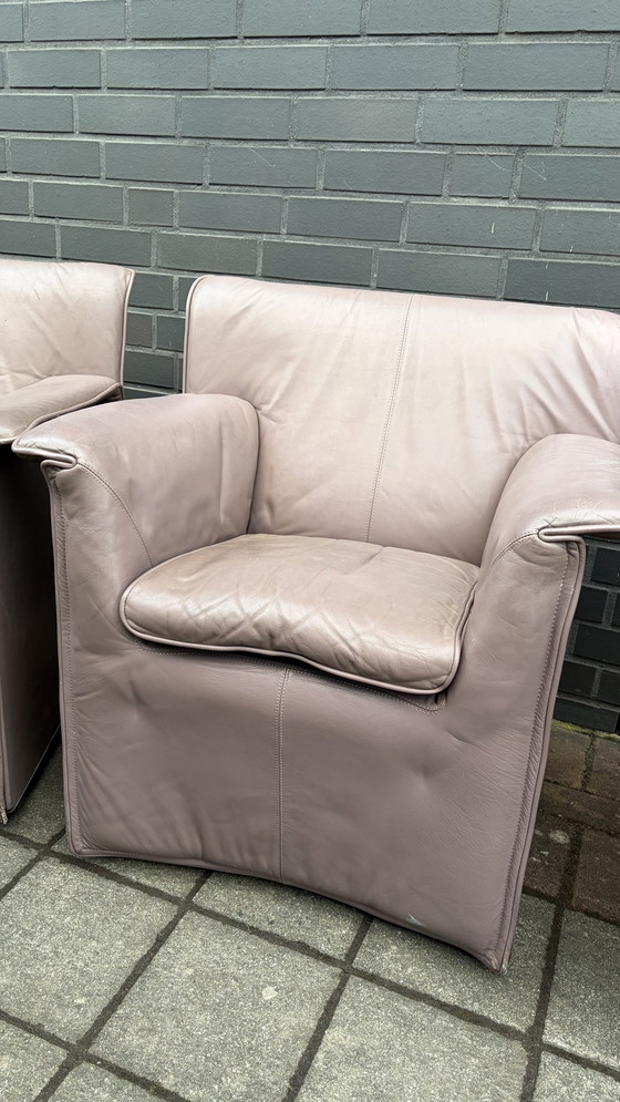 Image 1 of B&amp;B Italia poltrona pelle 3X Afra Tonia Scarpa