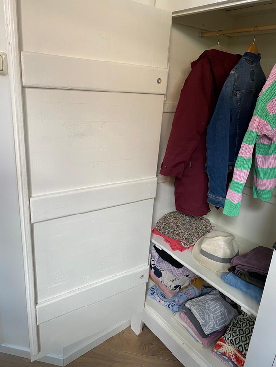 Image 1 of Kast Loods 5 wit hout - kledingkast, boekenkast, servieskast