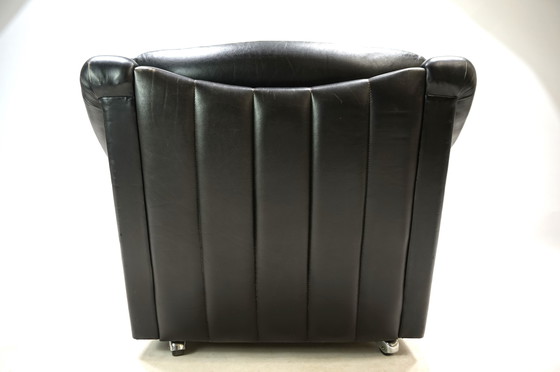 Image 1 of Französischer Art-Déco-Ledersessel, 1960