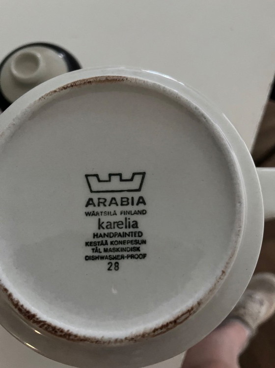 Image 1 of Cafetera Arabia Karelia y tazas de café con platillo