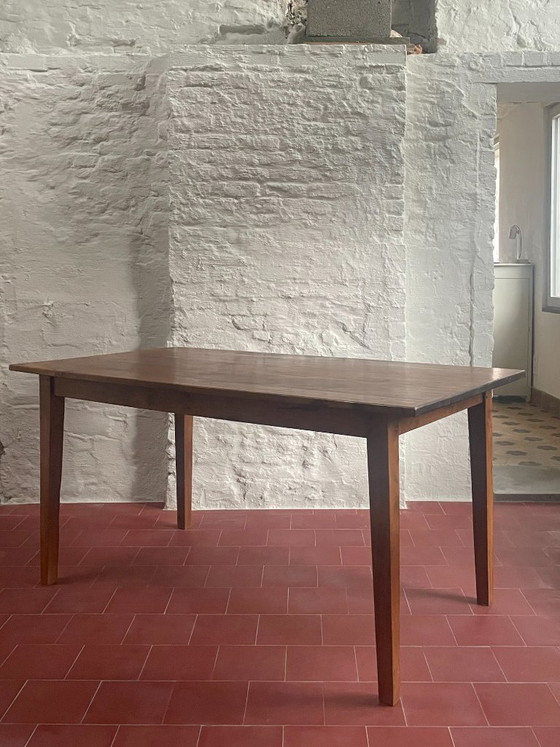 oude Franse eettafel met aanzetblad, houten penverbindingen – Wood (photo 22 of 27)