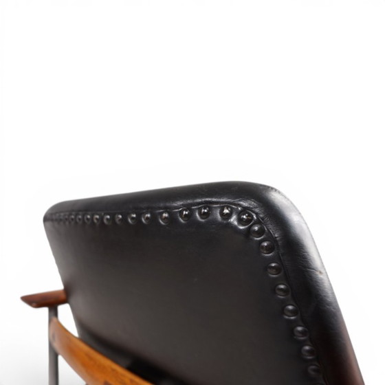 Image 1 of Leren fauteuil van Sven Ivar Dysthe voor Dokka Møbler, 1960