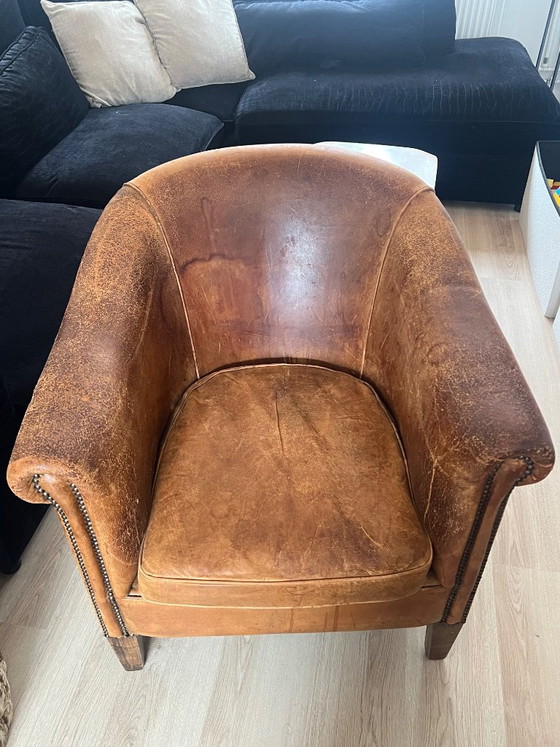 2x Sheepskin Club Armchairs – Nico van oorschot amsterdam, Leather (photo 2 of 14)