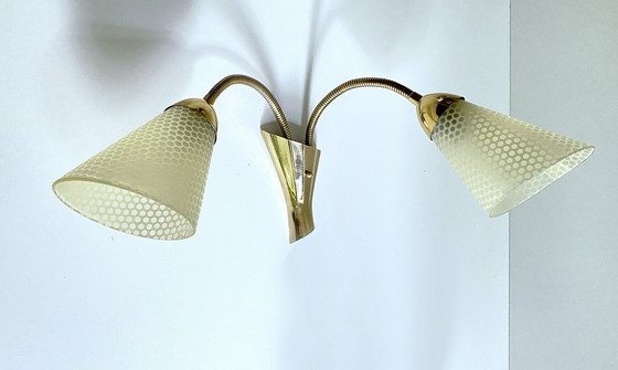 Image 1 of Mid Century  Double Wall Light, 1950S