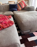 Kartell Modulaire 2 zits sofa met 2x poef - Piero Lissoni - grijsgroen