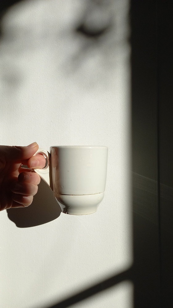 Image 1 of Creil Montereau LM&Cie - Antike Steinguttasse, 19. Jahrhundert.