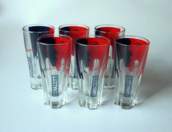 Image 1 of 6 Ramazzotti designer glasses as a set - In original box - Vintage