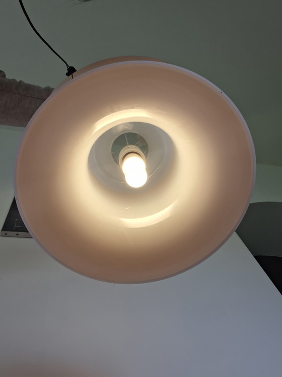 Image 1 of Massive Orange vintage space age pendant lamp