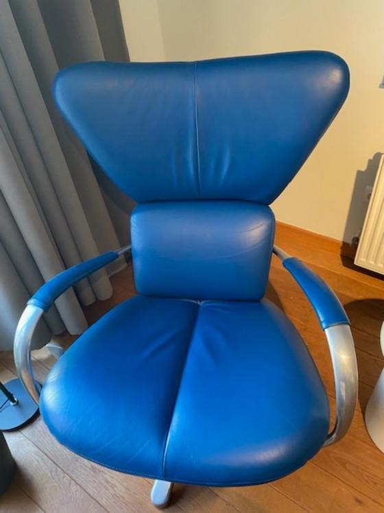 Leolux Formi Phase met voetenbank - 670 lounge stoel – Draaistoelen, Leather (photo 4 of 5)