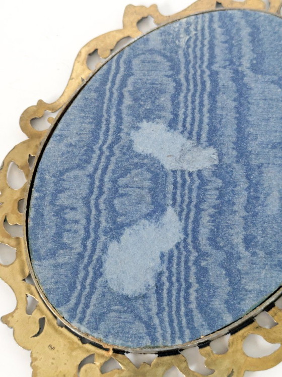 Image 1 of Set di 6 stampe d'arte vittoriane, cornice vintage in metallo dorato, Made in Italy, anni '70