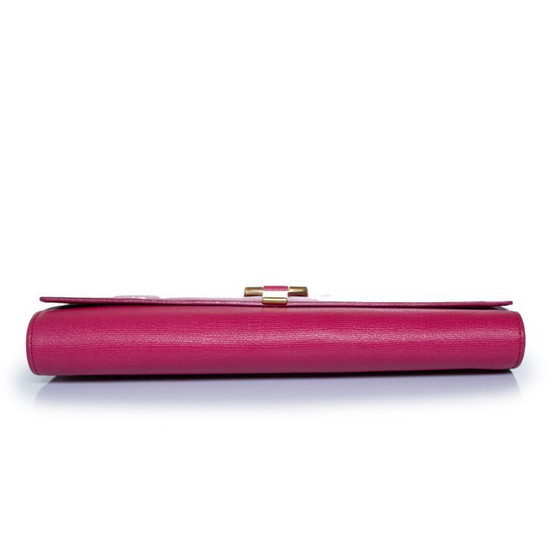 Saint Laurent, pochette Chyc color fucsia – Clutch, Calfskin (photo 3 of 13)