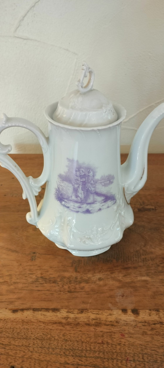 Image 1 of Caffettiera antica Carl Tielsch, Germania/Polonia, periodo 1875-1935, logo aquila