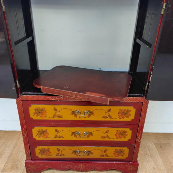 Credenza nuziale cinese vintage Chinoise – Credenze con vetrina, Wood (photo 6 of 21)