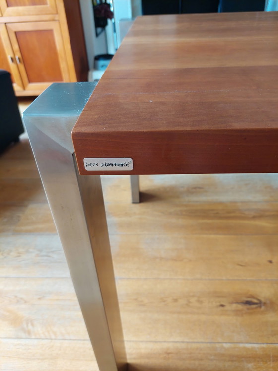 Table de salle à manger Bert Plantagie – Tables de salle à manger, polished steel, Wood (photo 5 of 5)
