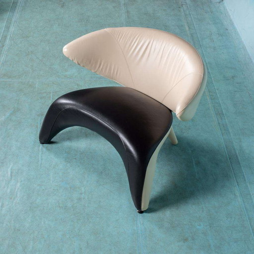 Space Age Wing Loveseat Roche Babois Sessel im zweifarbigen Design