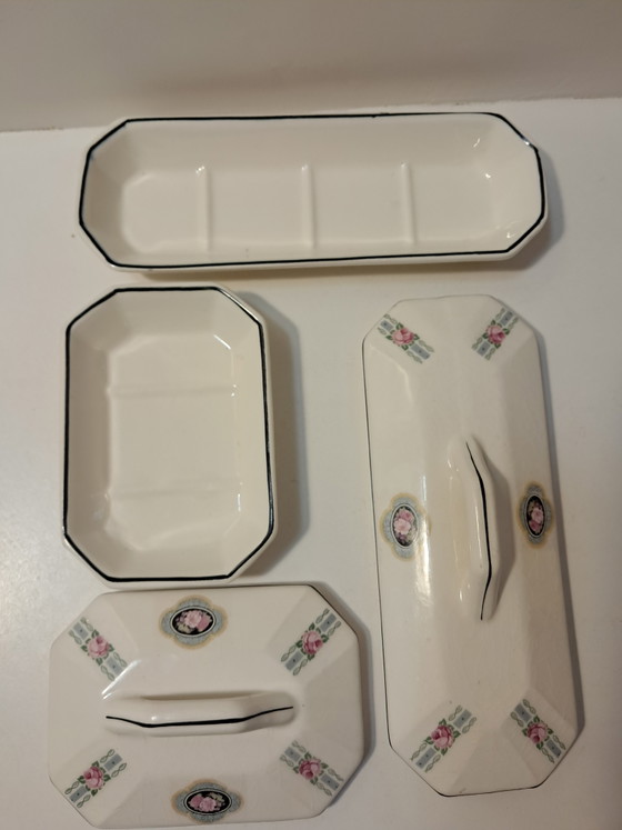 Set da toilette antico Ditmar Urbach - Portasapone e portapettine (Art Déco, anni '20/'30 - Produttore (photo 10 of 10)