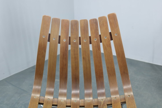 Image 1 of 1980er Satz von sechs skandinavischen Teakholz-Esszimmerstühlen