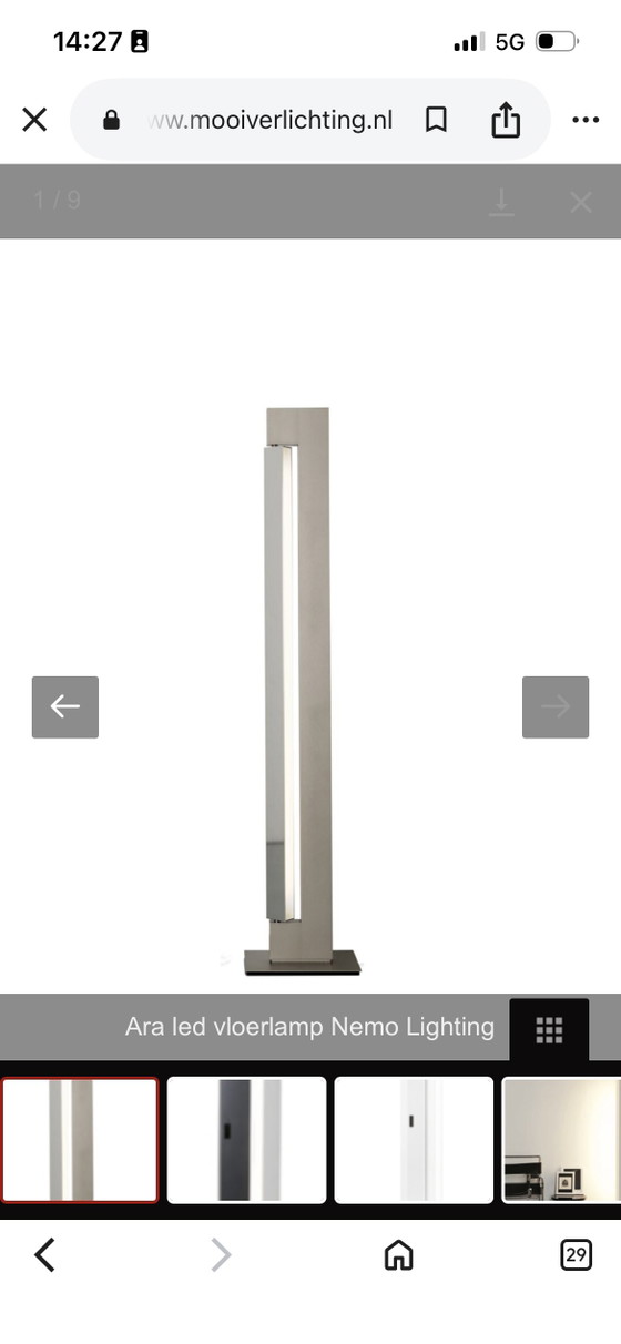 Lampada da terra a LED Ara Nemo Lighting – Lampade da terra, Aluminium (photo 5 of 5)