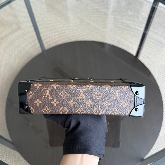 Image 1 of LOUIS VUITTON PETITE MALLE - CANVAS MONOGRAM BOX CROSSBODY