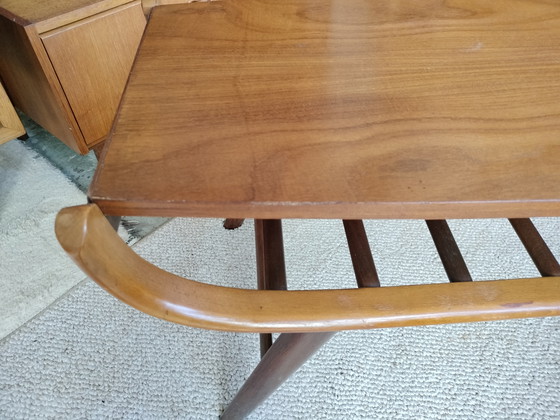 Image 1 of Tavolino vintage in teak, piano reversibile (Louis van Teeffelen?)