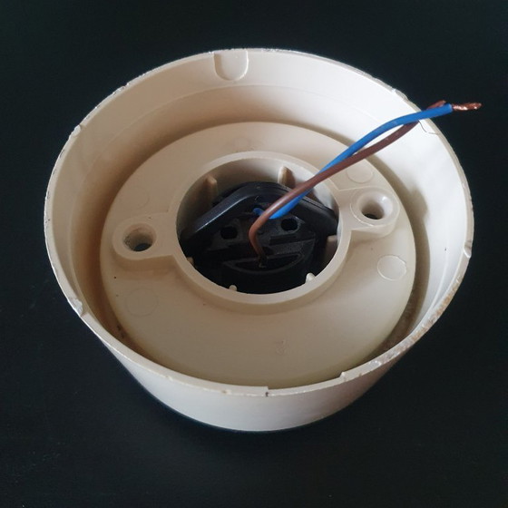 Image 1 of Vintage 60s/70s ceiling lamp - glass ceiling/wall lamp - mid-century