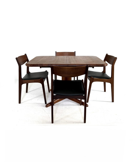 Image 1 of Table de salle à manger danoise extensible vintage, Korup Stolefabrik '60