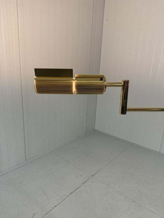 Image 1 of Viktor Frauenknecht messing Haloprofil 878HR vloerlamp Swiss Lamps