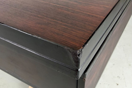 Executive Desk by Abbondinterni, Italy - 1970s, Wood, Metal, Brown, Mid Century Modern (photo 13 of 13)
