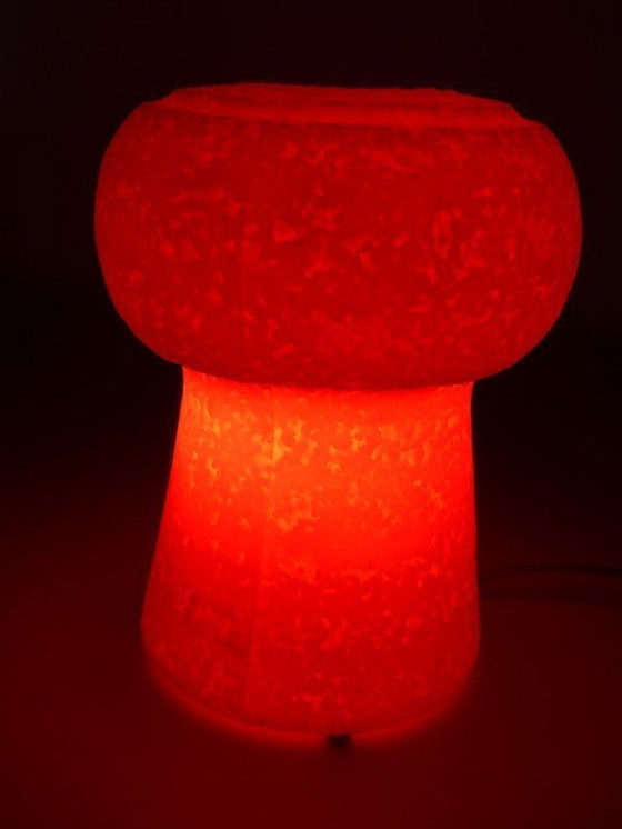 Image 1 of Lampe de table italienne de style spatial – Pierfrancesco Arnone – design rouge – années 1970