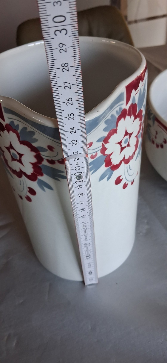 Image 1 of Toilet set Faiencerie St Ghislain Belgique